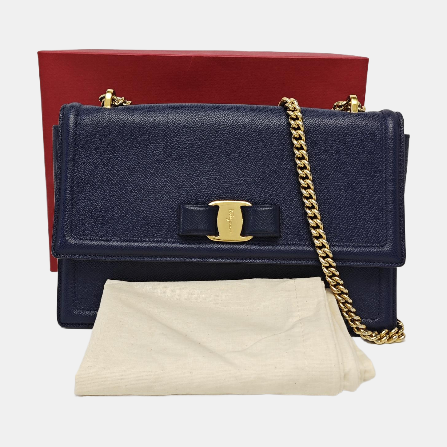 Ginny Medium Calfskin Blue