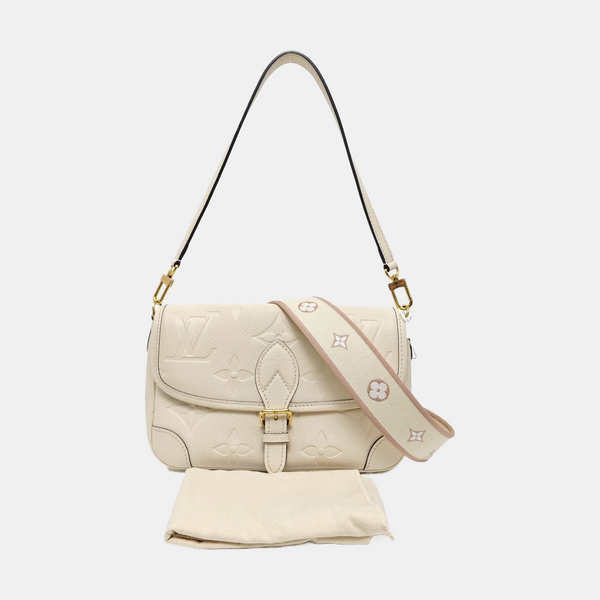 DIANE Monogram Calfskin Beige