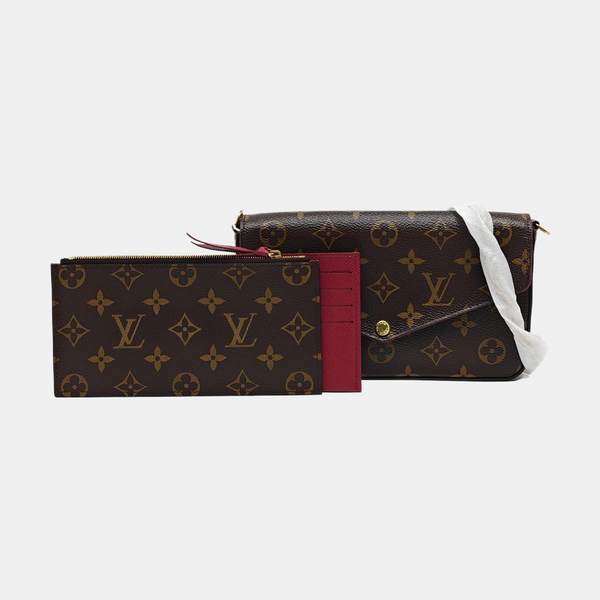 FÉLICIE Monogram Coated Canvas Brown