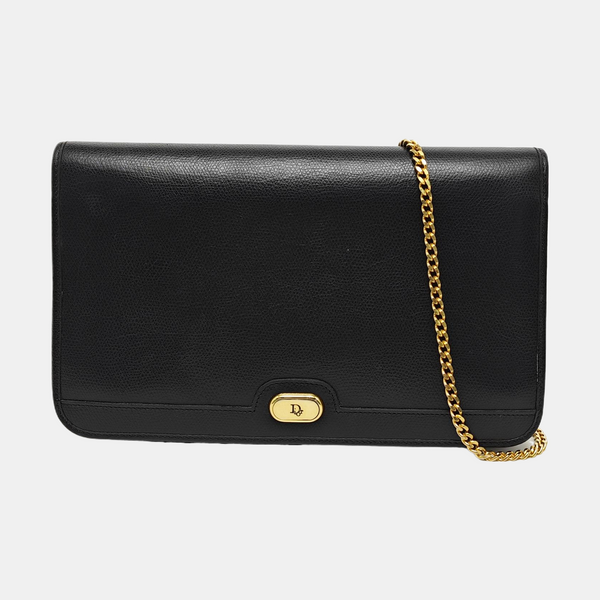 Calfskin Shoulder Bag Black