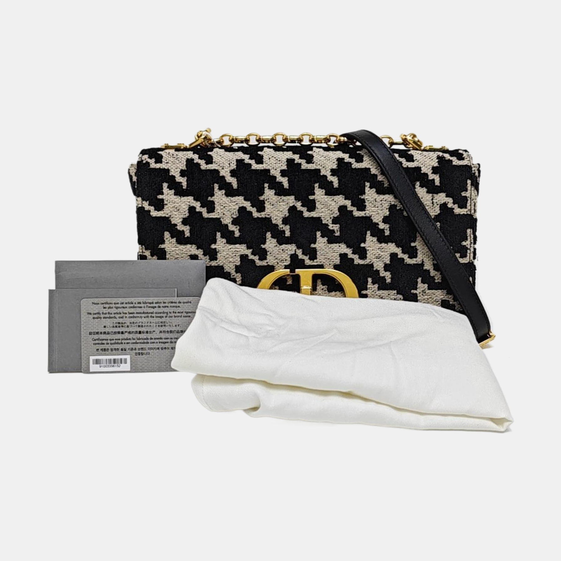 Dior Caro Medium Canvas Black