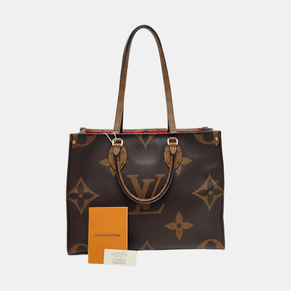 ONTHEGO MM Monogram Coated Canvas Brown
