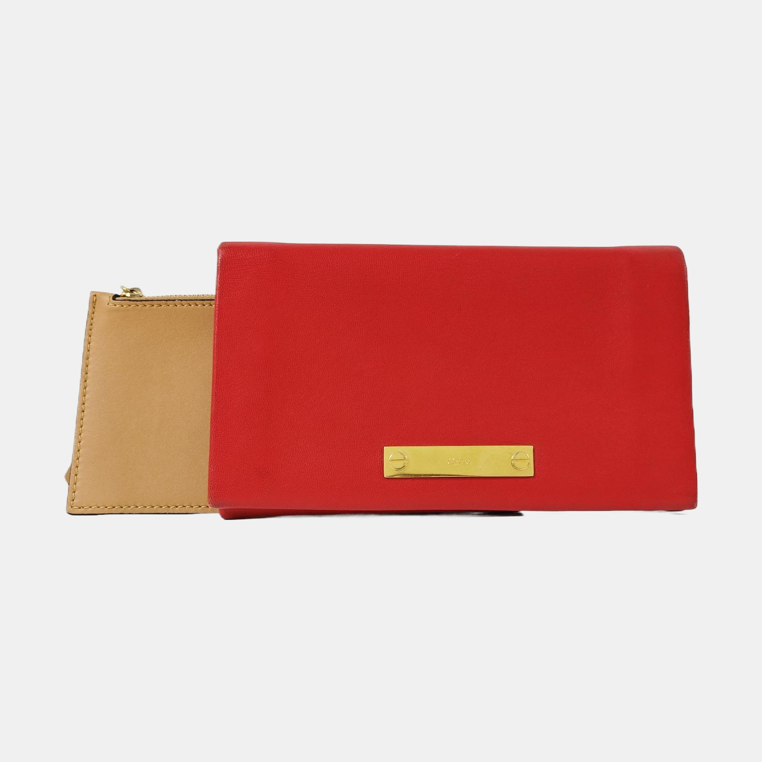 Calfskin Wallet Red