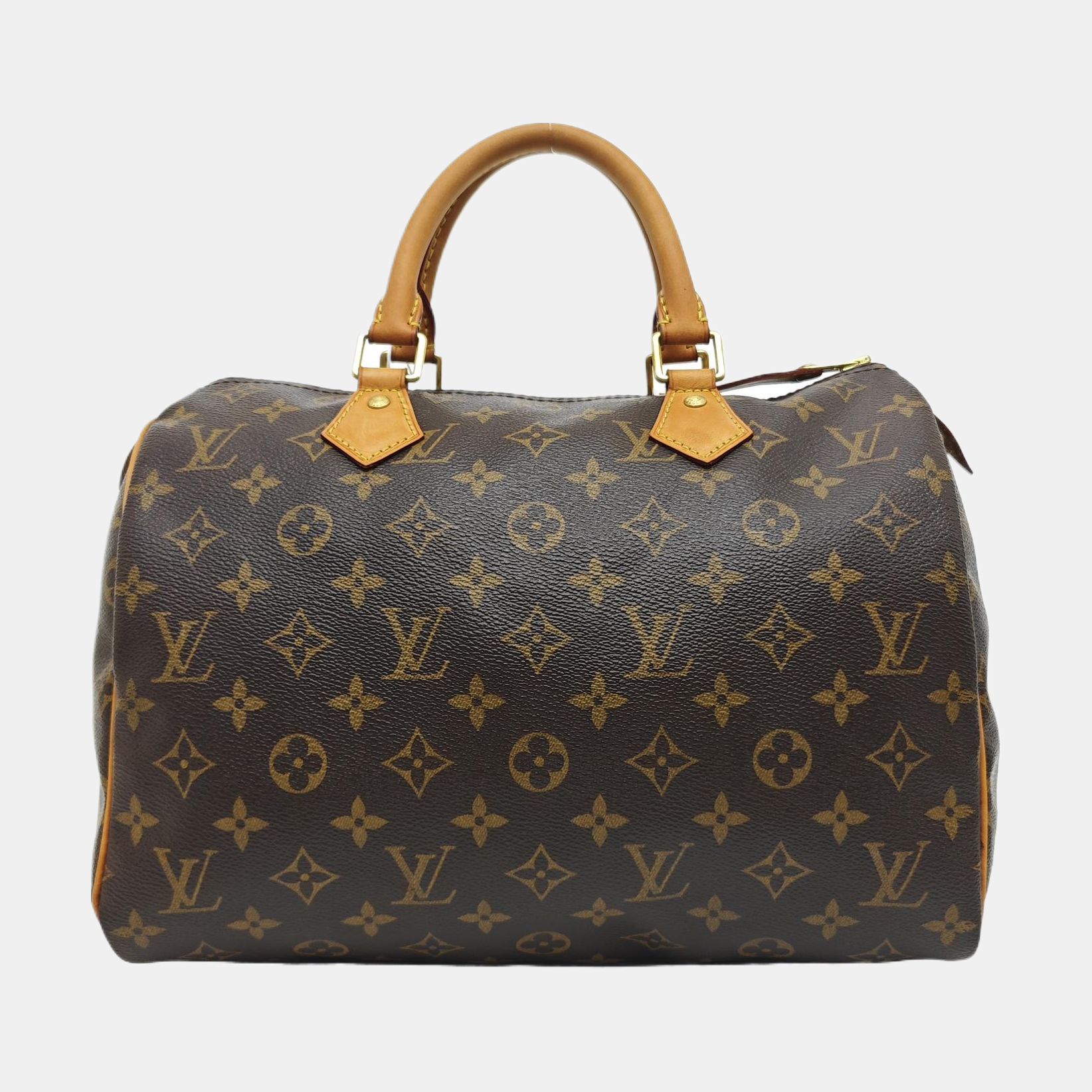SPEEDY 30 Monogram Coated Canvas Brown