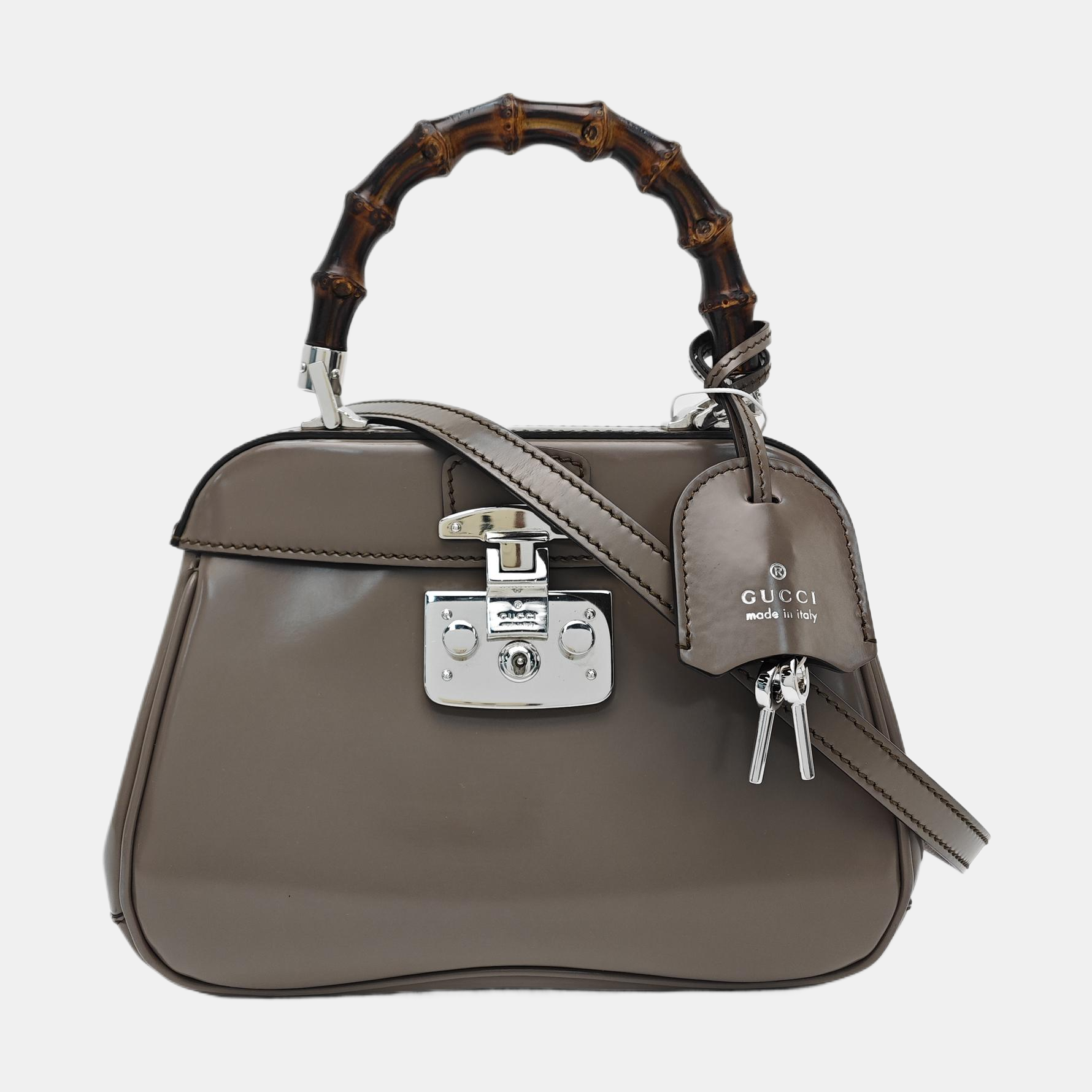 Lady Lock Calfskin Gray