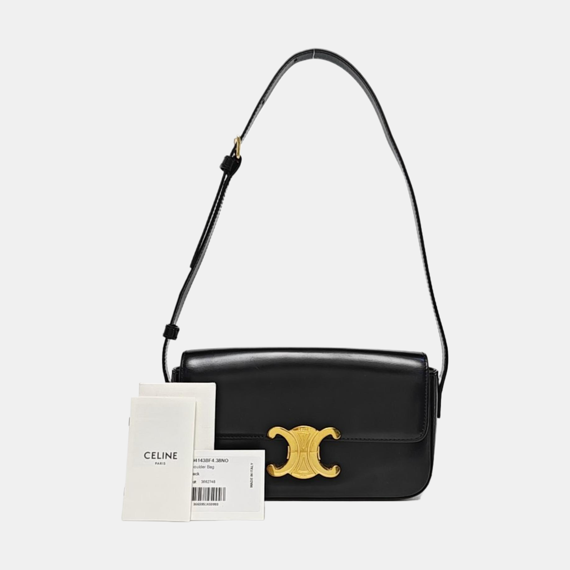 TRIOMPHE Small Calfskin Black