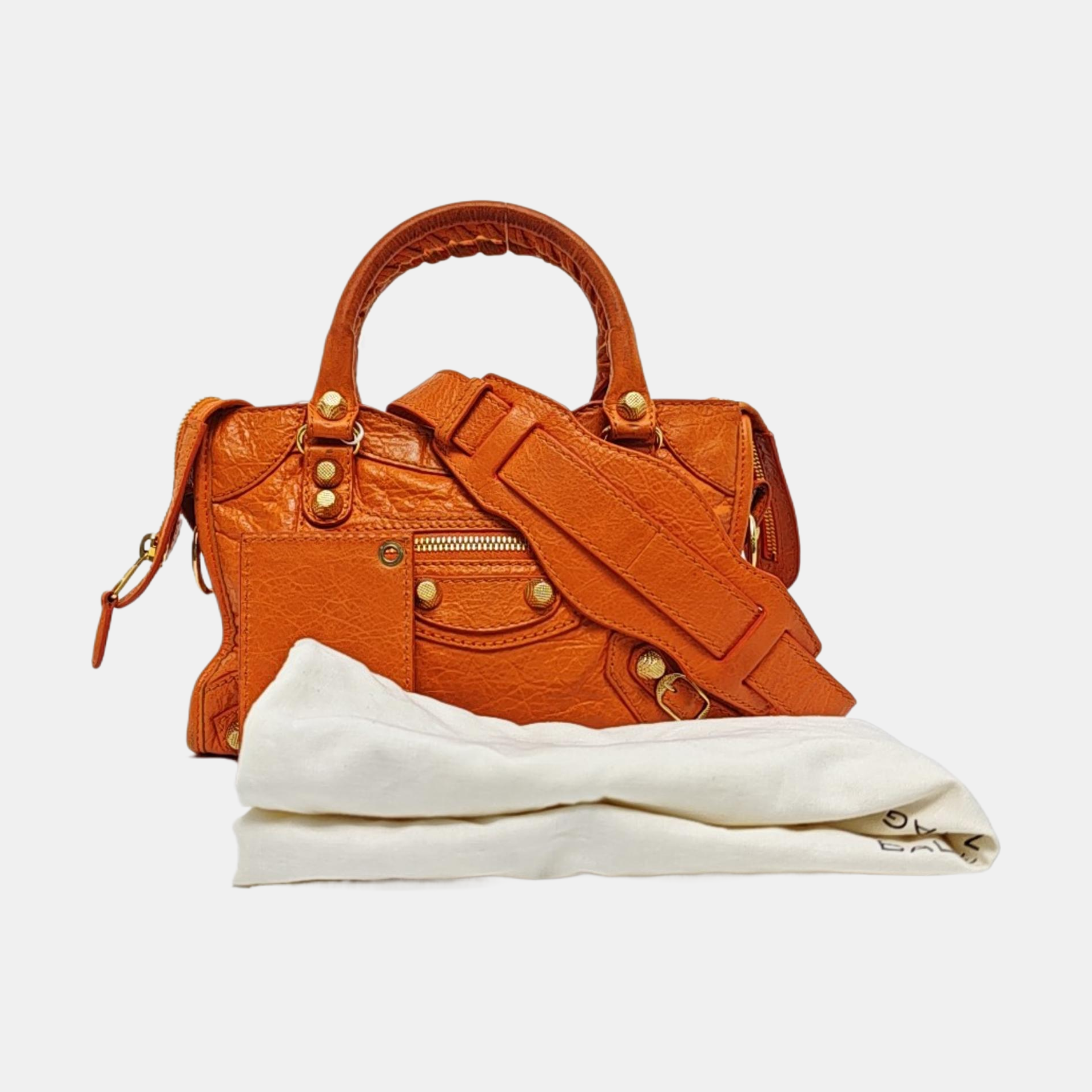 Classic City Mini Lambskin Orange