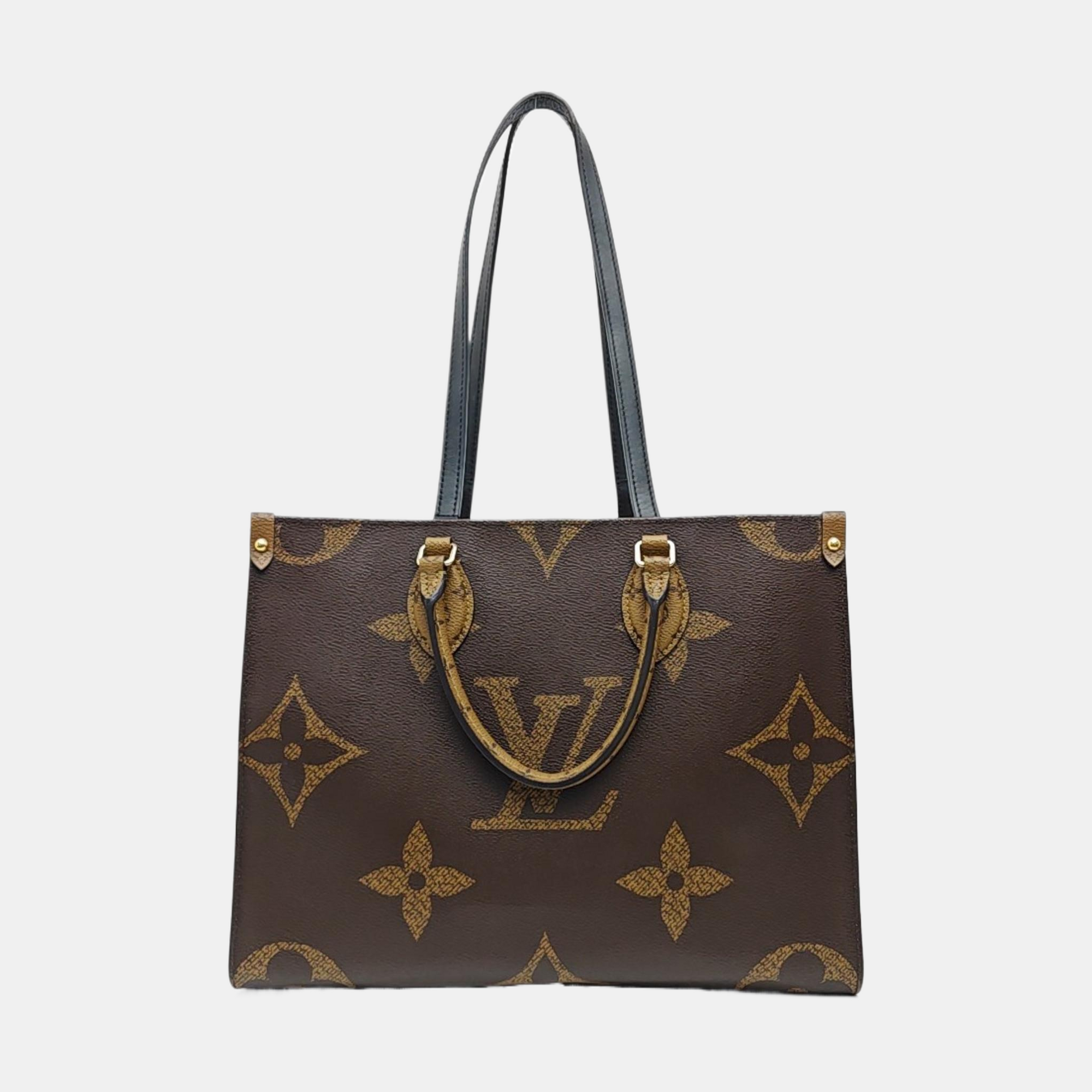 ONTHEGO MM Monogram Coated Canvas Brown