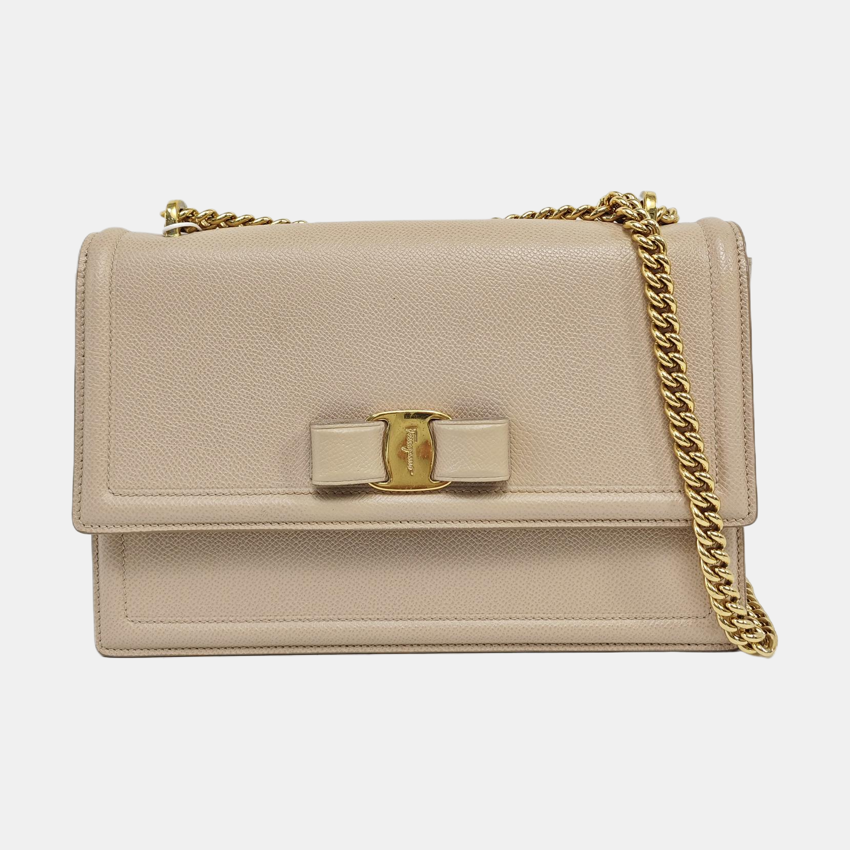 Ginny Medium Calfskin Beige