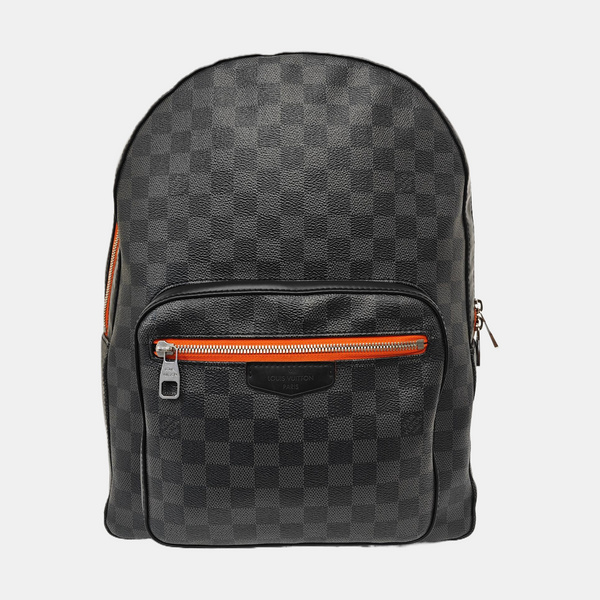JOSH Damier Graphite Coated Canvas Gray