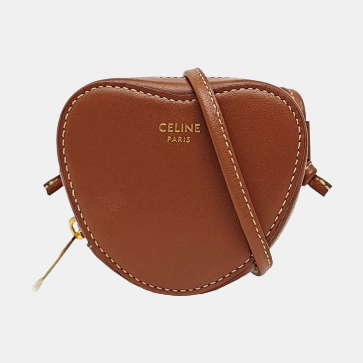 Calfskin Shoulder Bag Brown