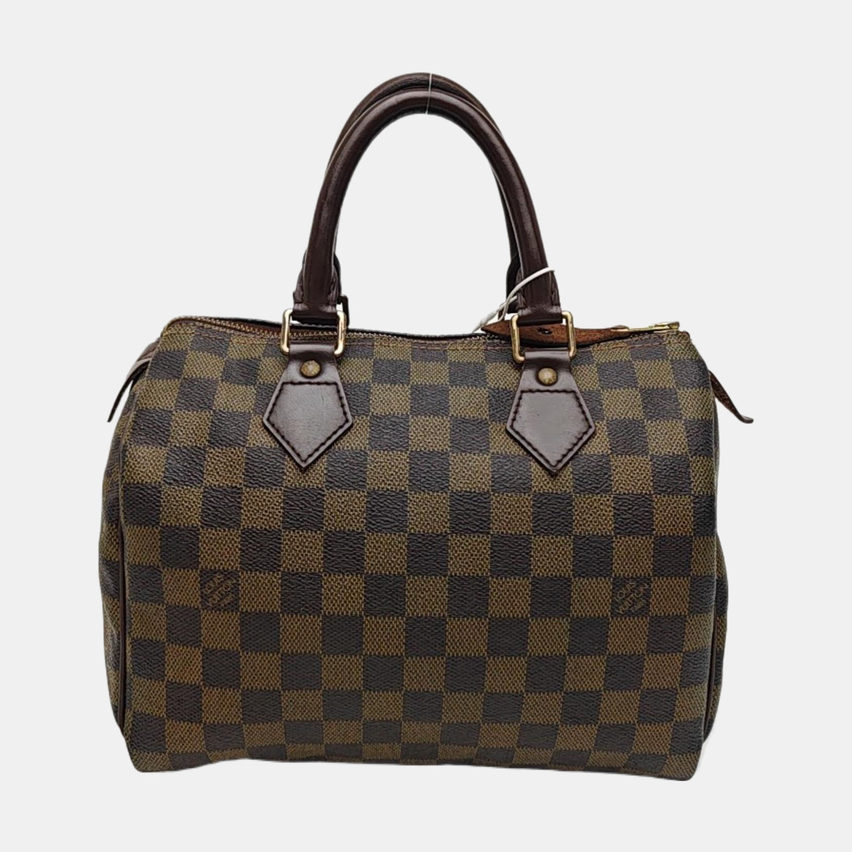 SPEEDY 25 Damier Ebene Coated Canvas Brown
