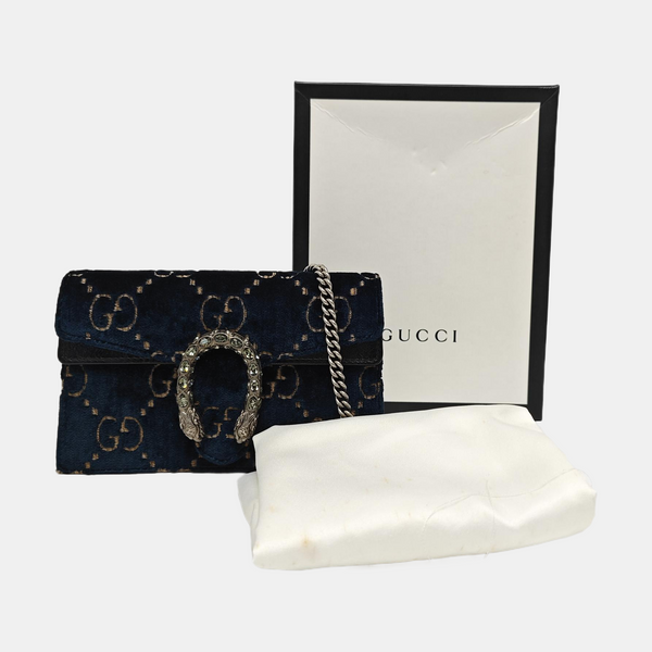 Dionysus Super Mini Monogram Velvet Green