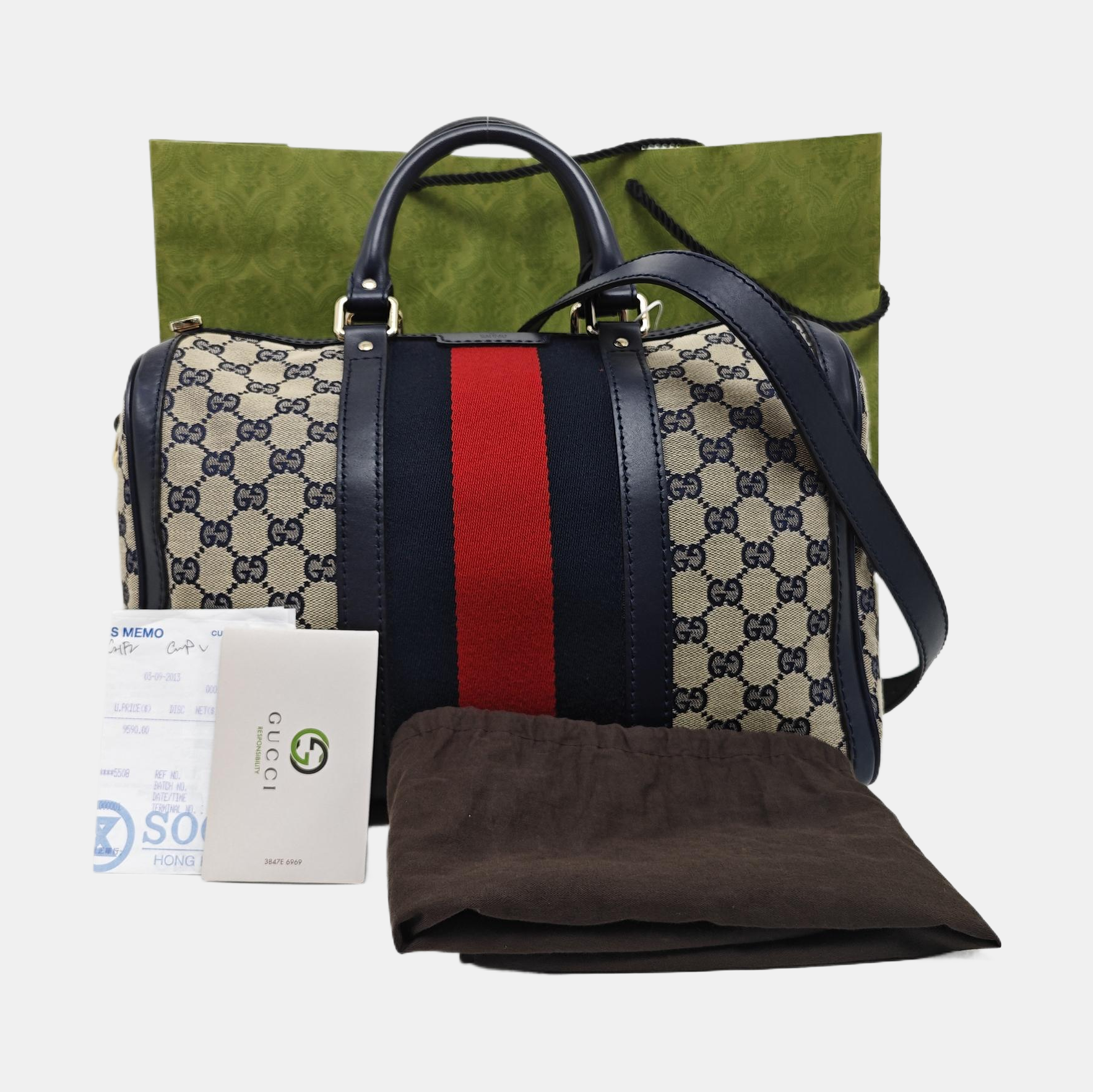 Lienzo de monograma Boston Beige
