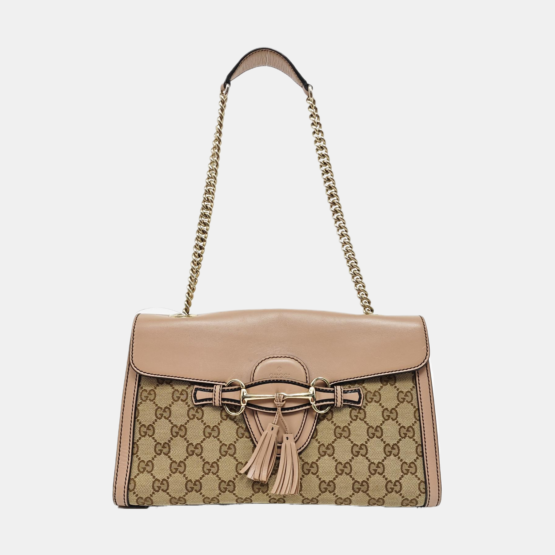 Emily Chain Monogram Fabric Brown