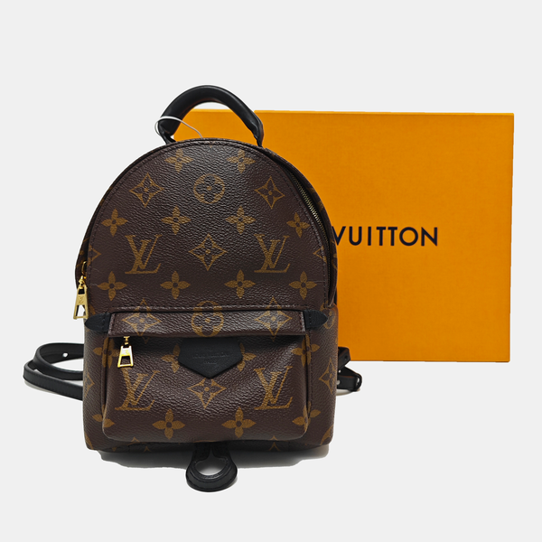 PALM SPRINGS Mini Monogram Coated Canvas Brown