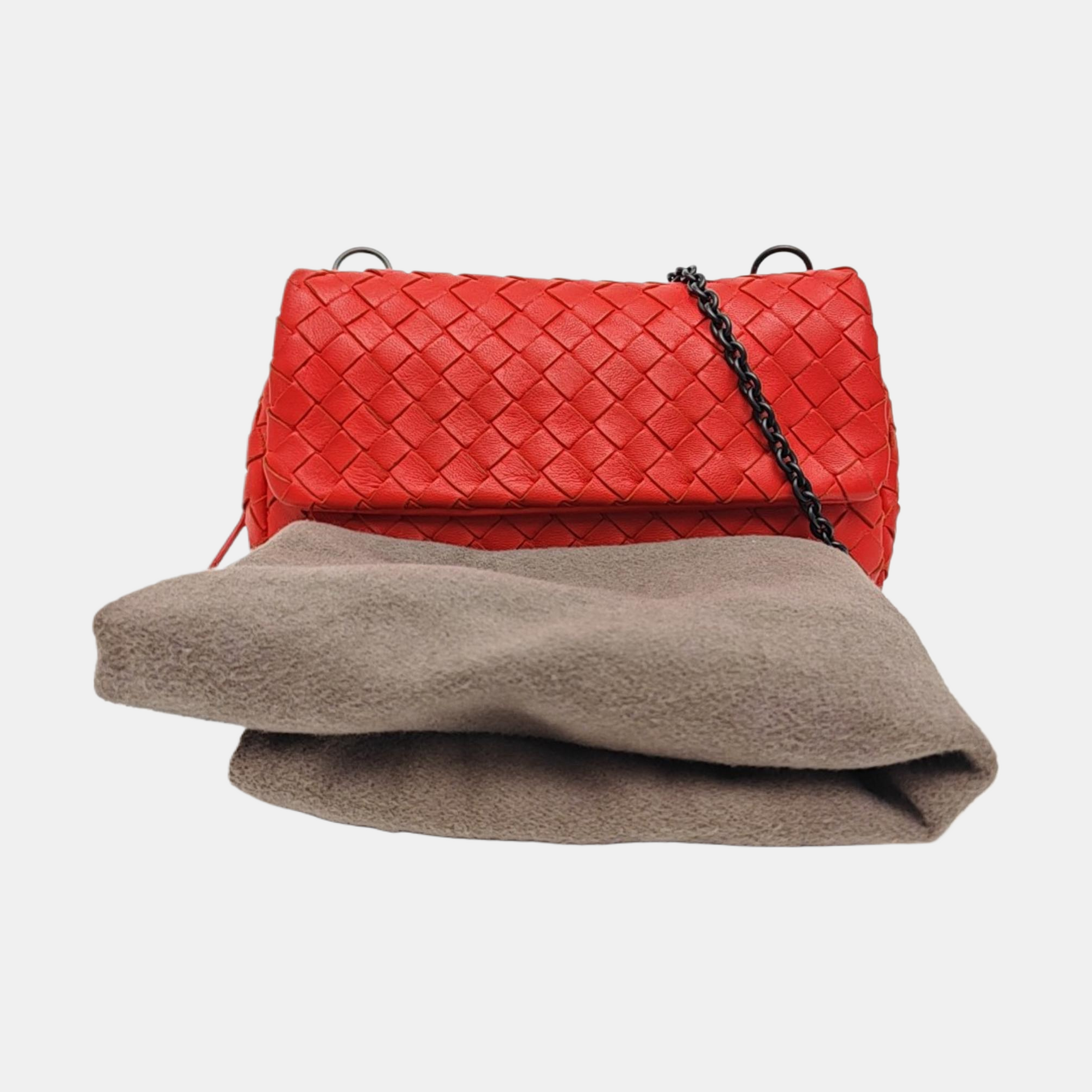 Messenger Lambskin Red