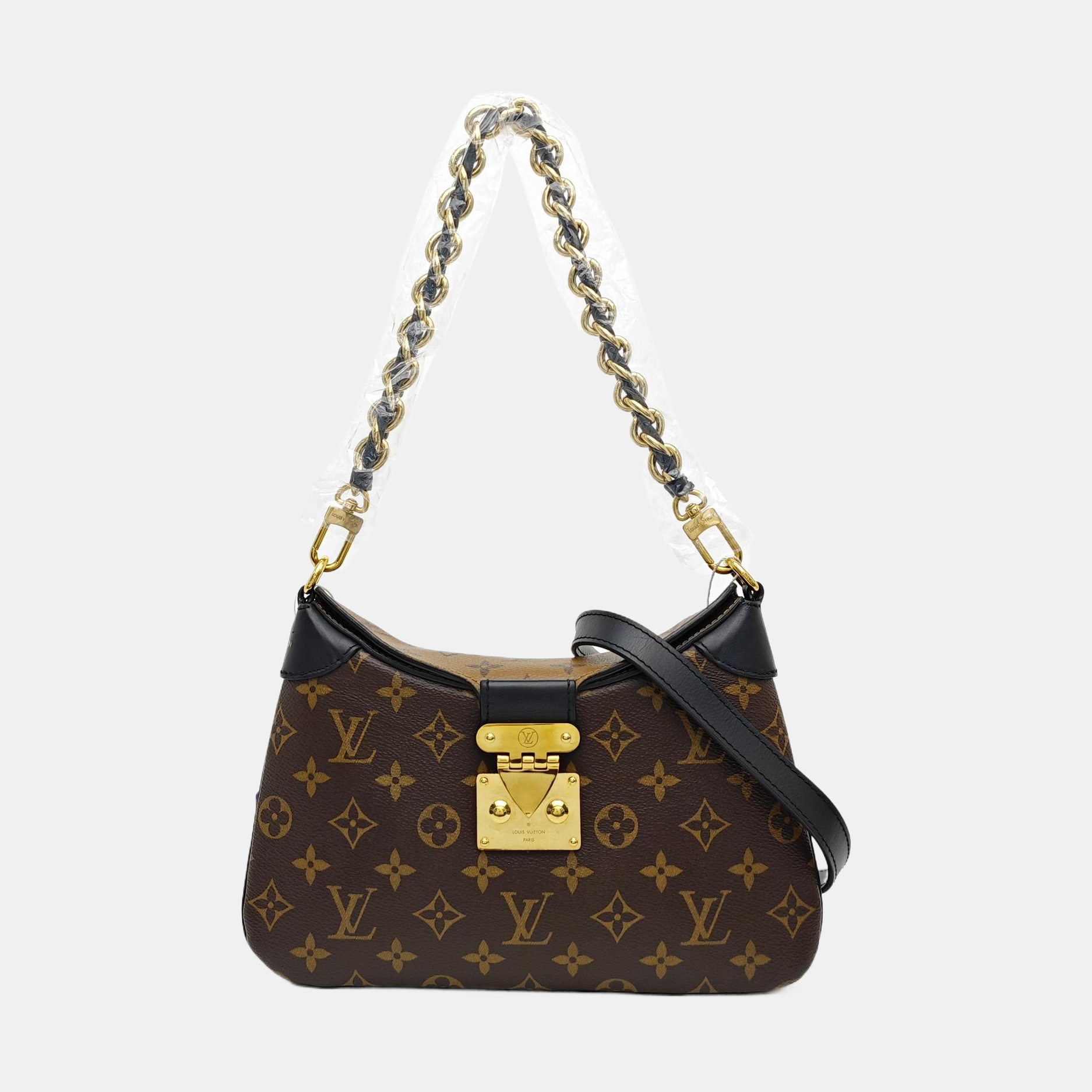 TWINNY Monogram Coated Canvas Brown