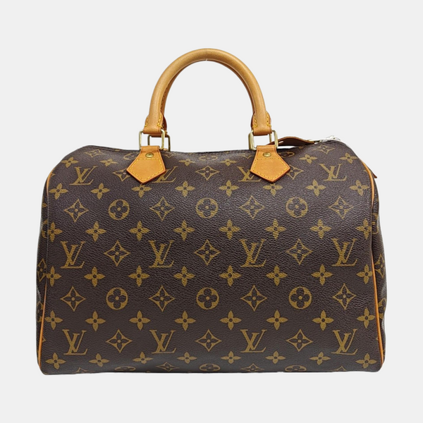 SPEEDY 30 Monogram Coated Canvas Brown
