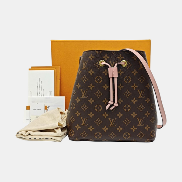 NÉONOÉ MM Monogram Coated Canvas Brown