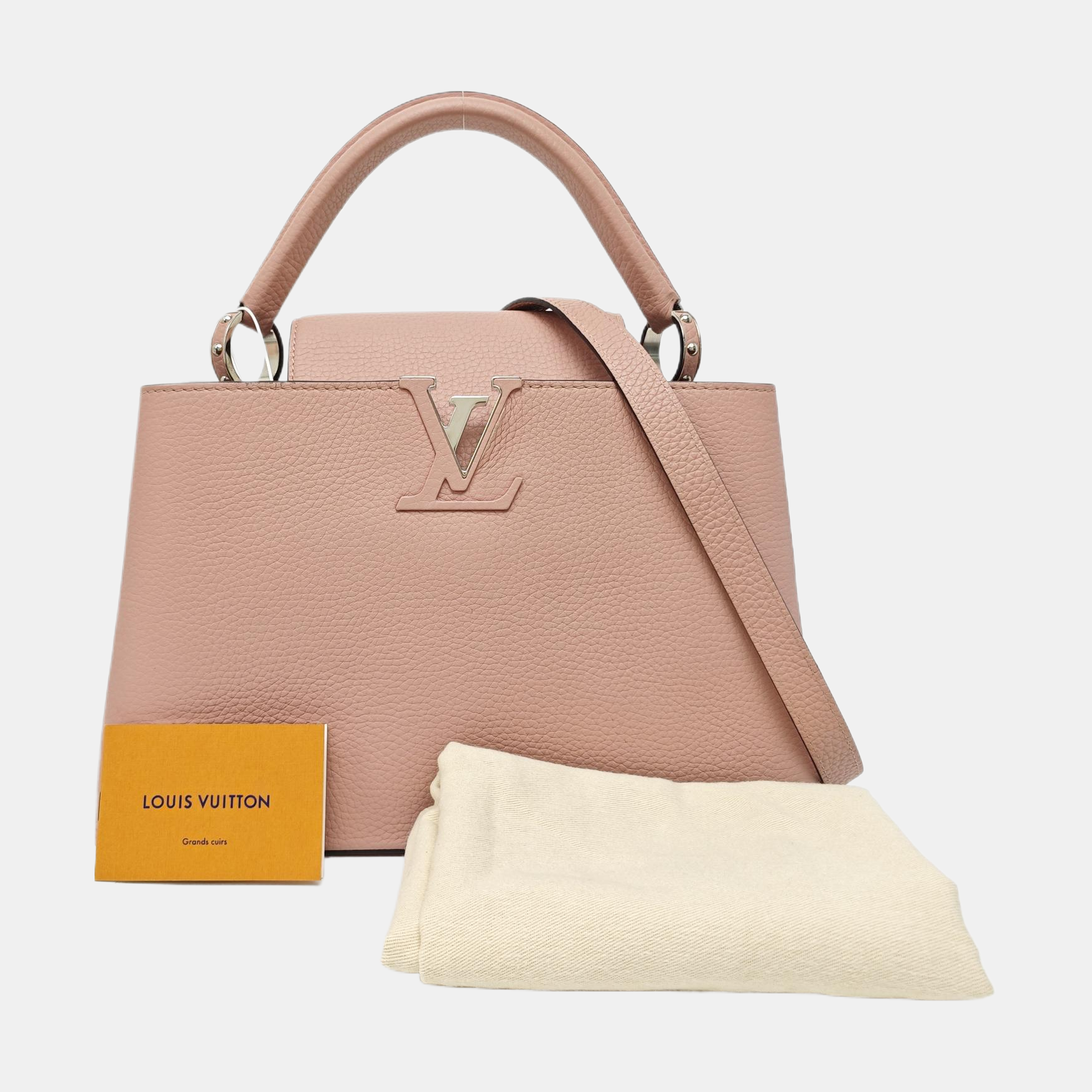 CAPUCINES MM Calfskin Pink