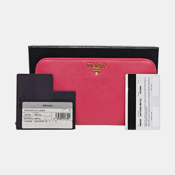 Saffiano Calfskin Wallet Pink