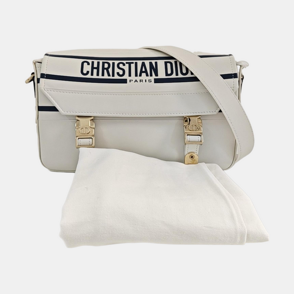 Diorcamp Small Calfskin White