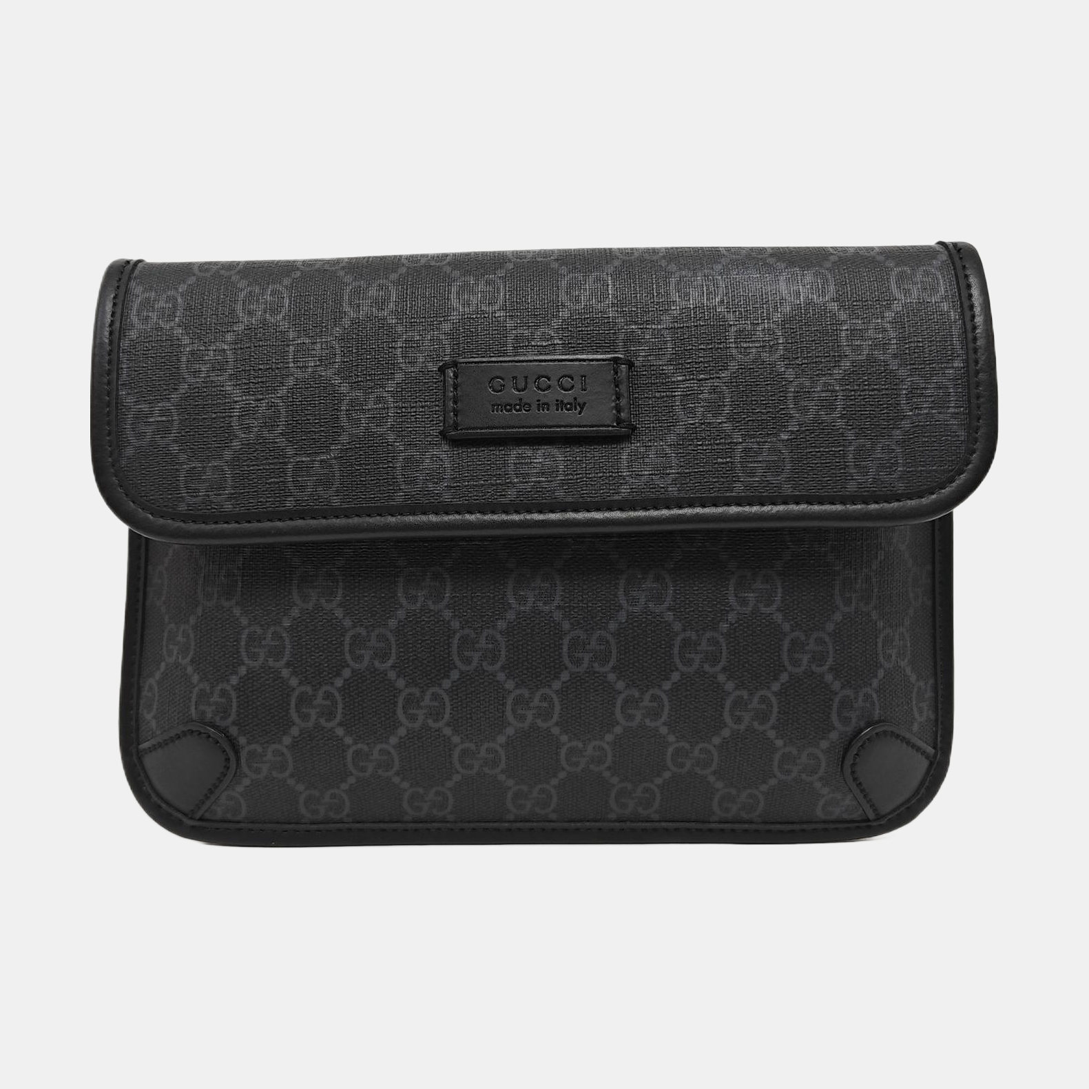 Neo Vintage Monogram Coated Canvas Black