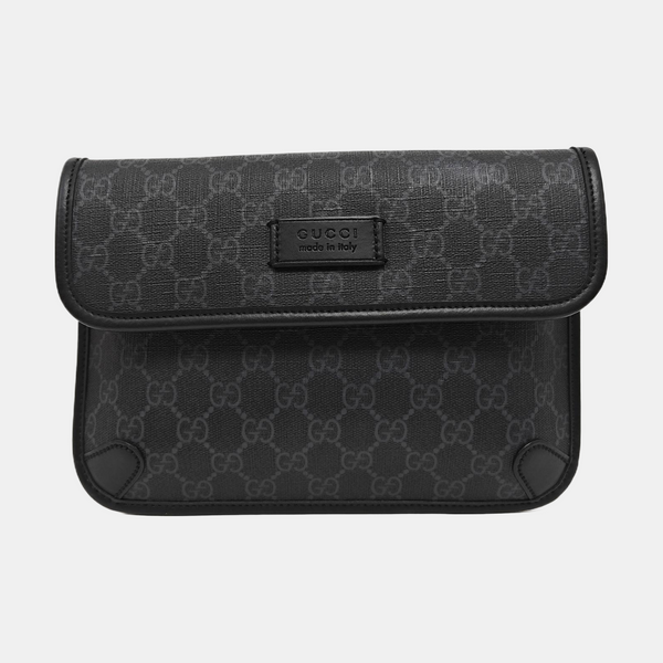 Neo Vintage Monogram Coated Canvas Black