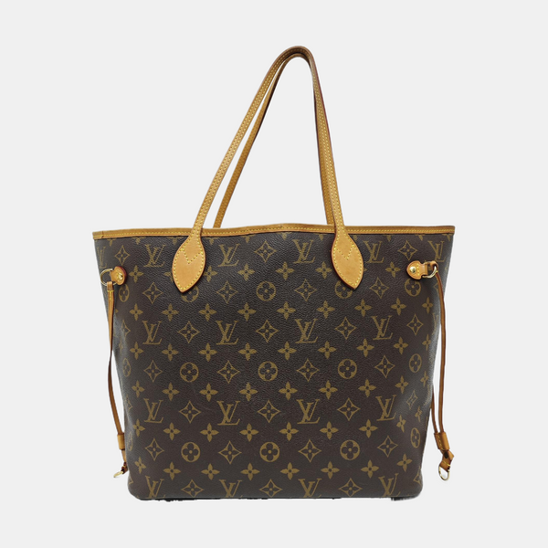NEVERFULL MM Monogram Coated Canvas Brown