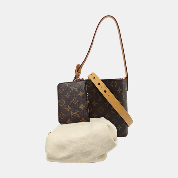 ALL IN BB Monogram Coated Canvas Brown