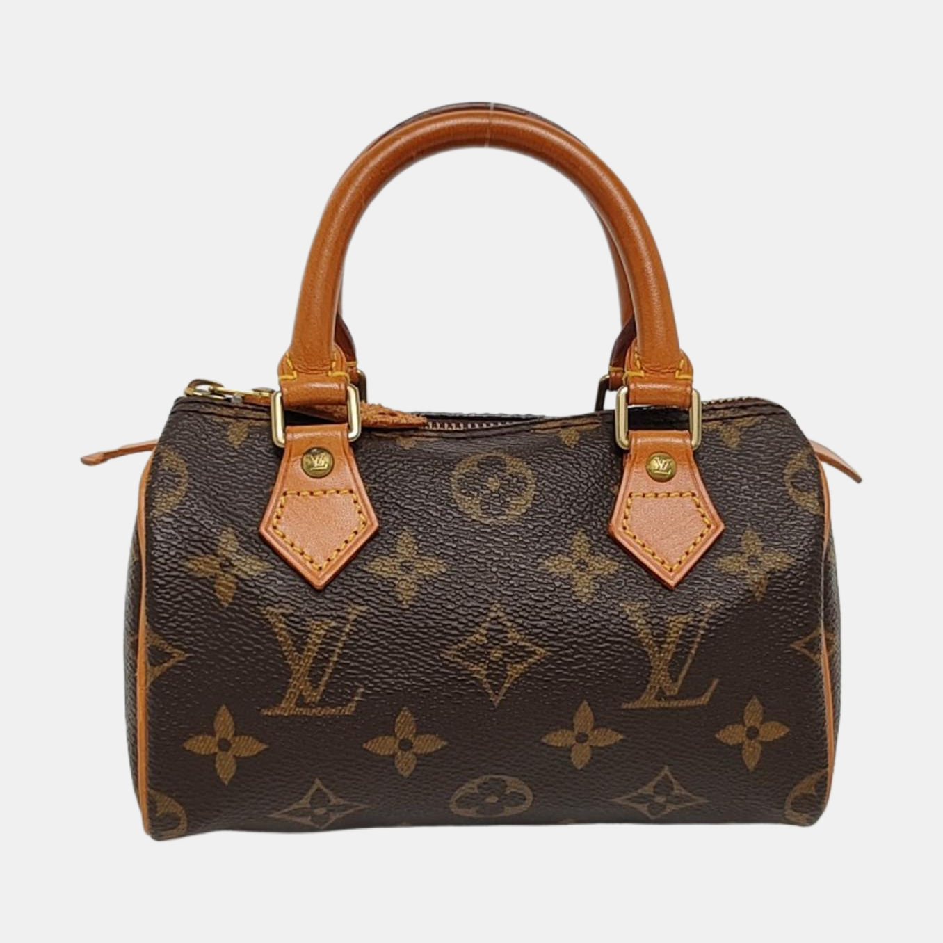 SPEEDY Nano Monogram Coated Canvas Brown