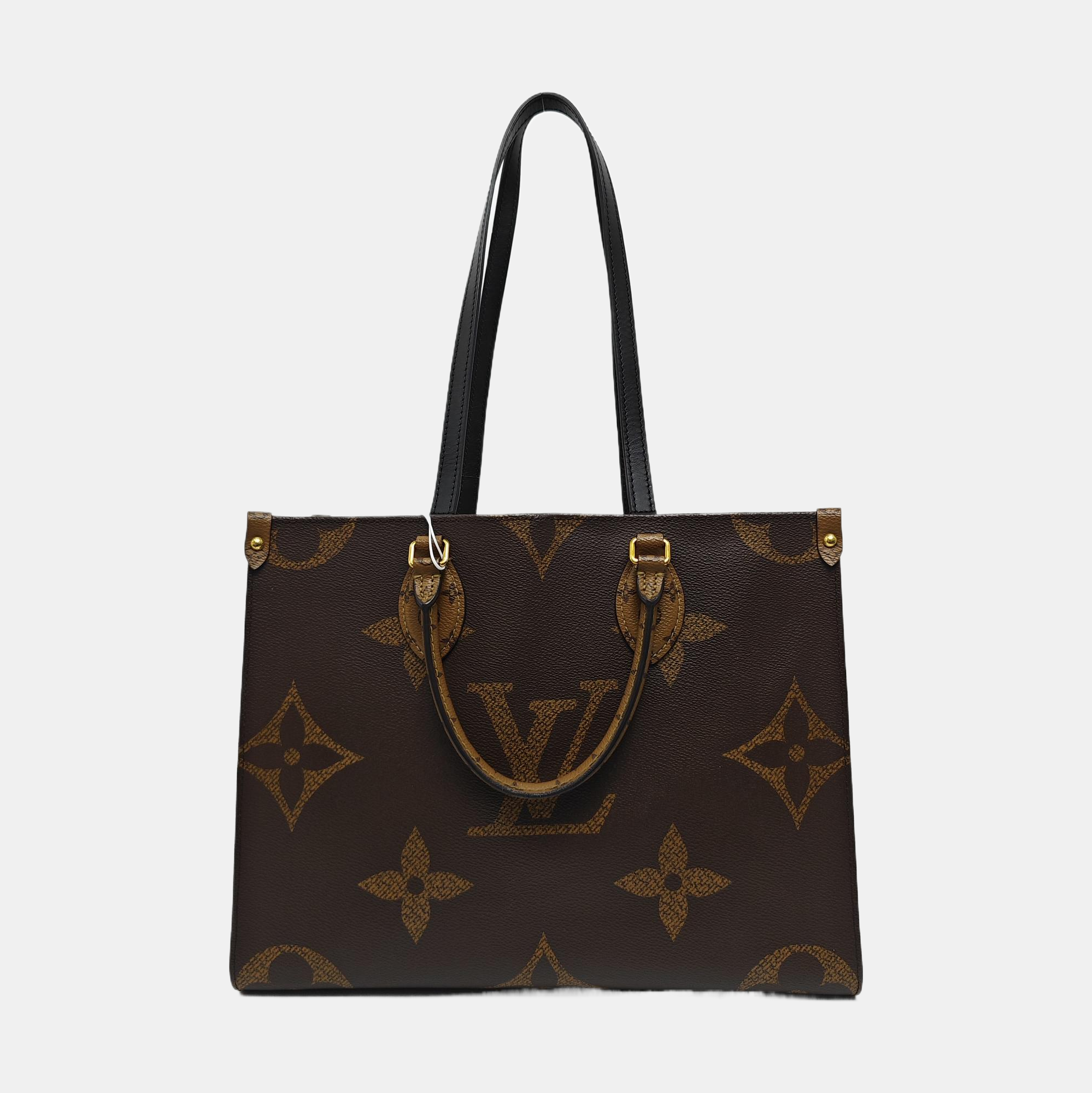 ONTHEGO MM Lona Monogram Revestida Marrón