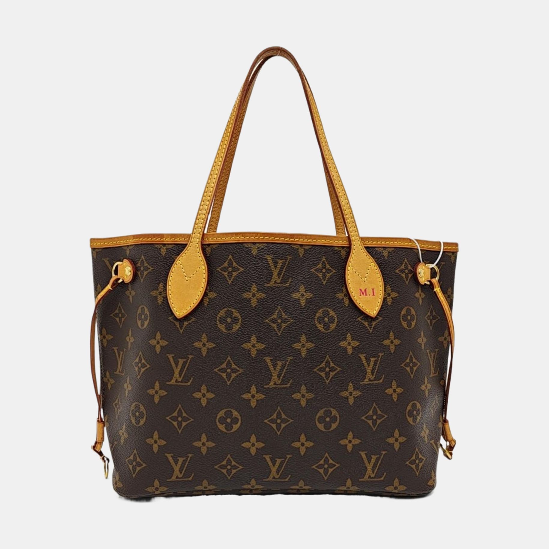 NEVERFULL PM Monogram Coated Canvas Brown