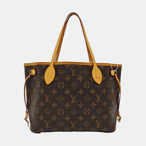 NEVERFULL PM Monogram Coated Canvas Brown