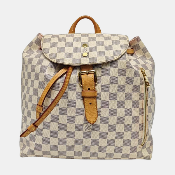 SPERONE Damier Azur Coated Canvas White