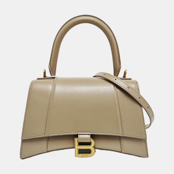 Hourglass S Calfskin Beige