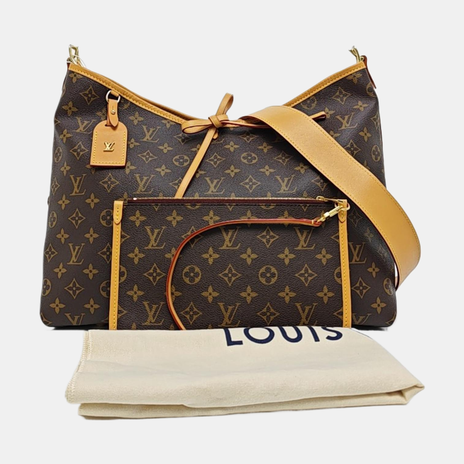 CARRYALL MM Monogram Coated Canvas Brown