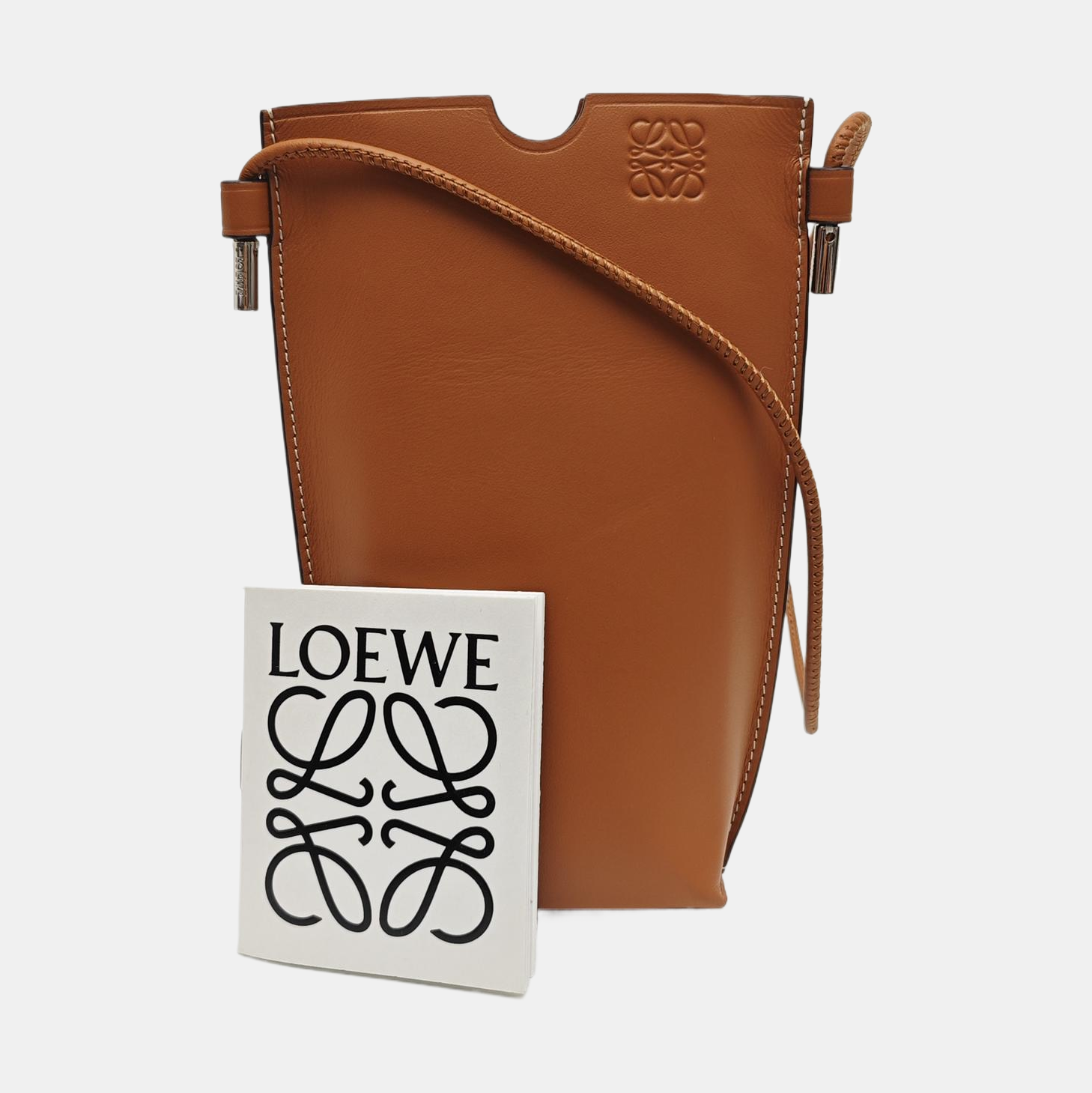 Calfskin Shoulder Bag Brown
