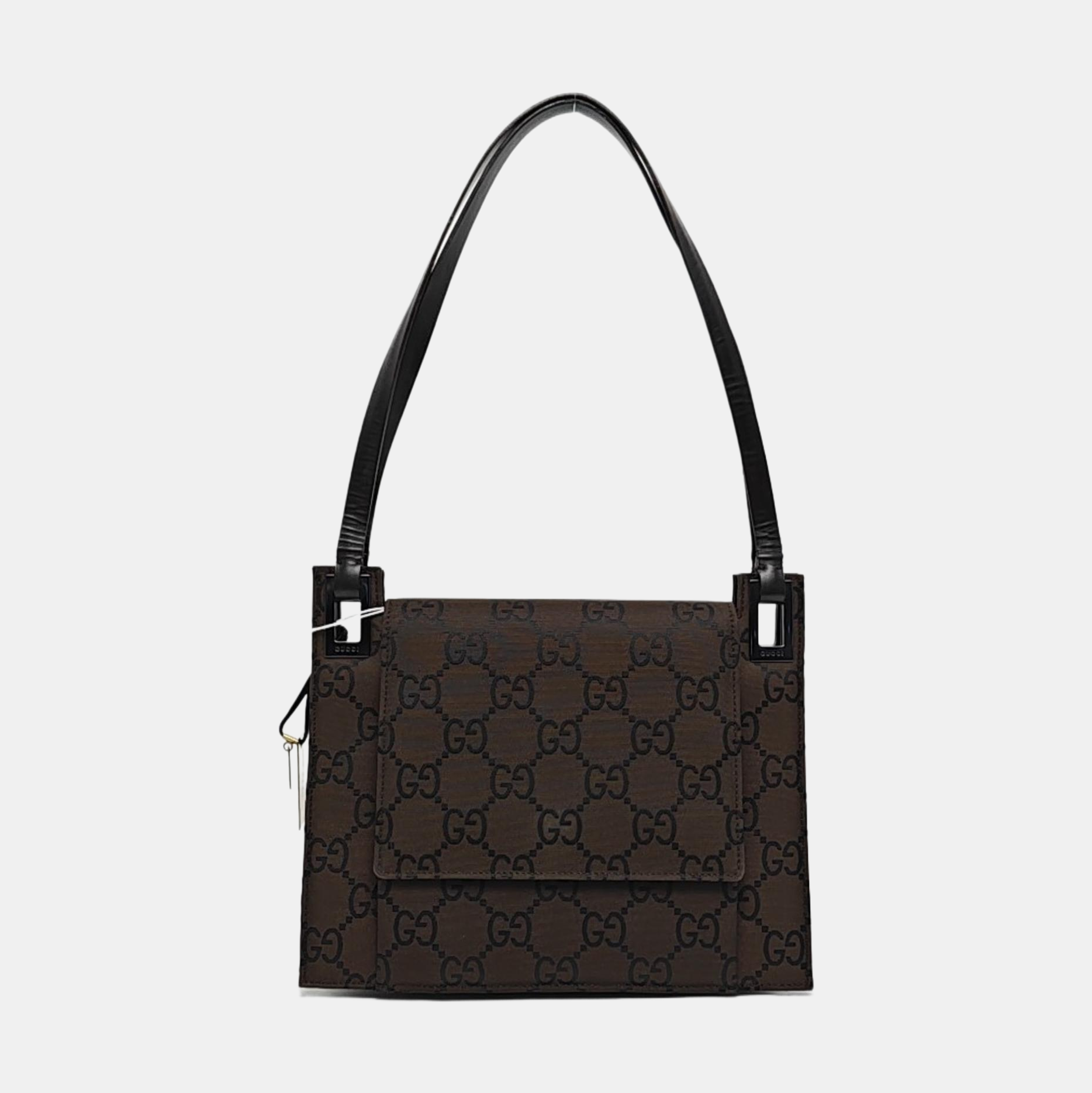 Monogram Canvas Tote Bag Brown