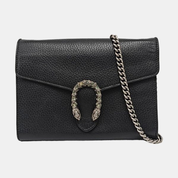 Authenticated pre-owned  Dionysus Mini Calfskin Black - Shoulder Bag at Looply