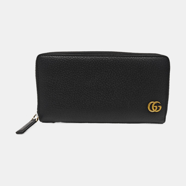 GG Marmont Super Mini Calfskin Black Wallet