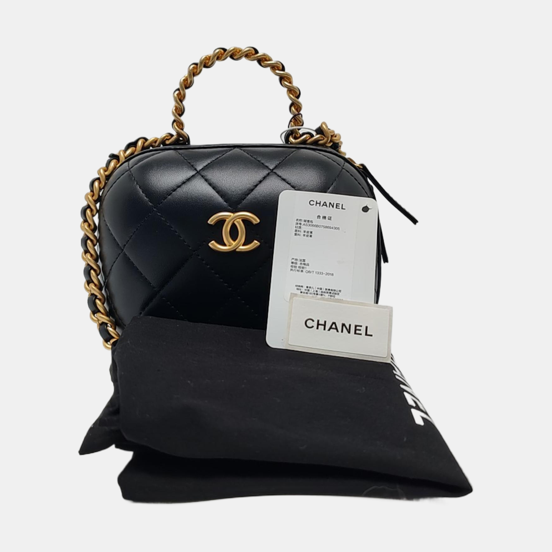 Quilted Lambskin Black