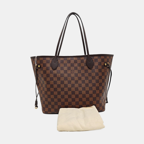 NEVERFULL MM Damier Ebene Coated Canvas Brown
