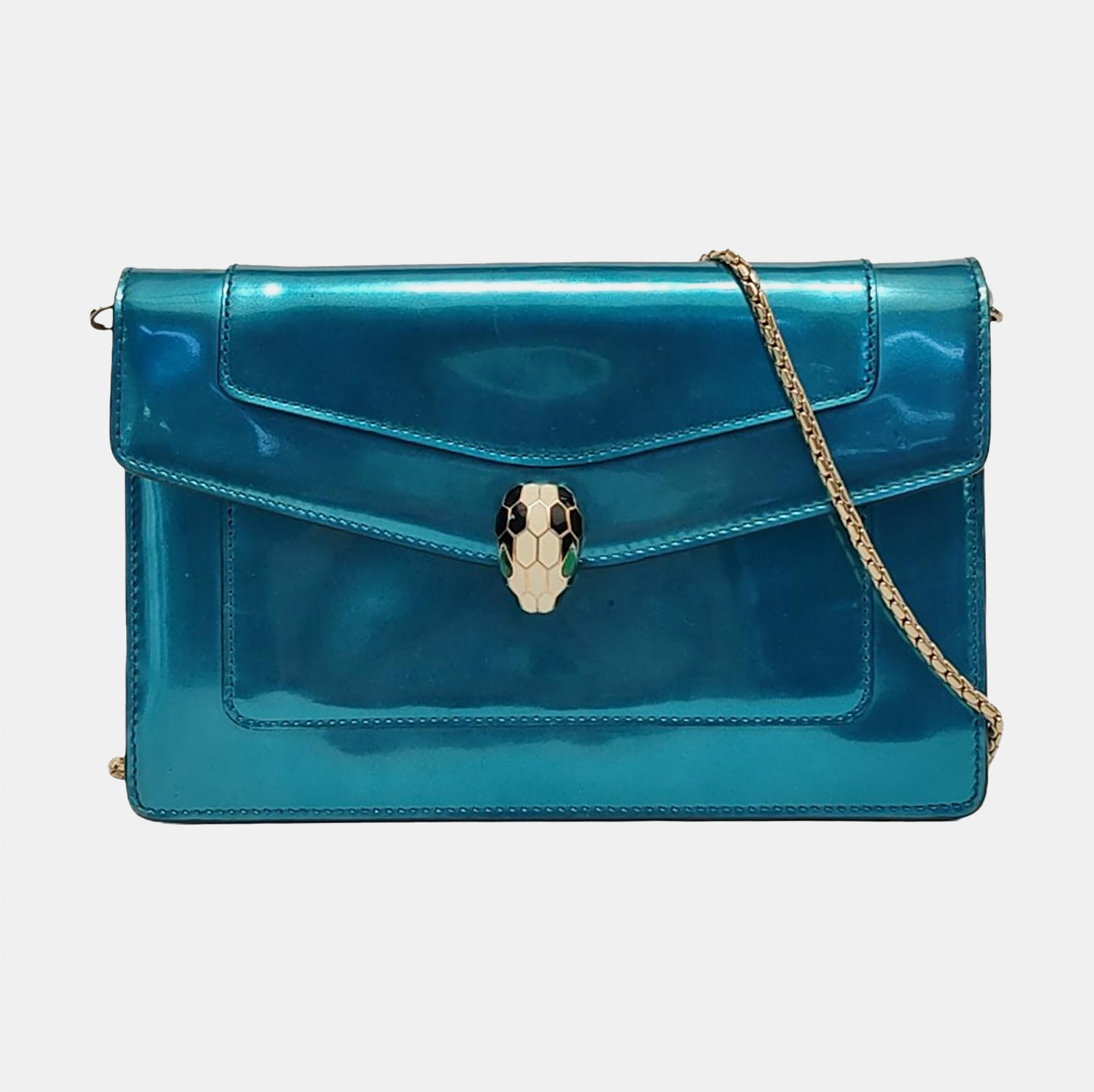 SERPENTI FOREVER Patent Leather Blue