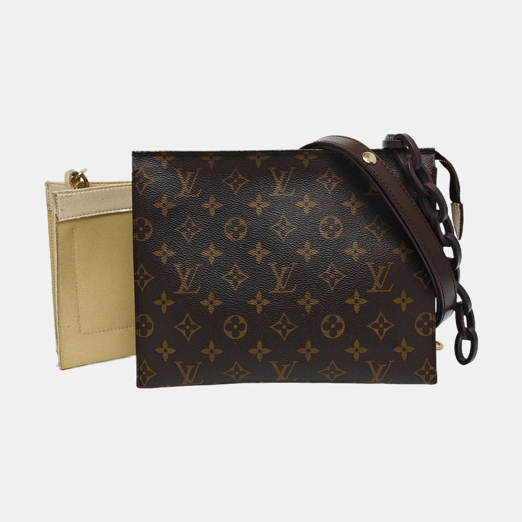 TOILET POCKET 26 Monogram Coated Canvas Brown