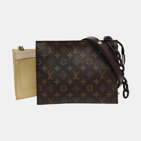TOILET POCKET 26 Monogram Coated Canvas Brown