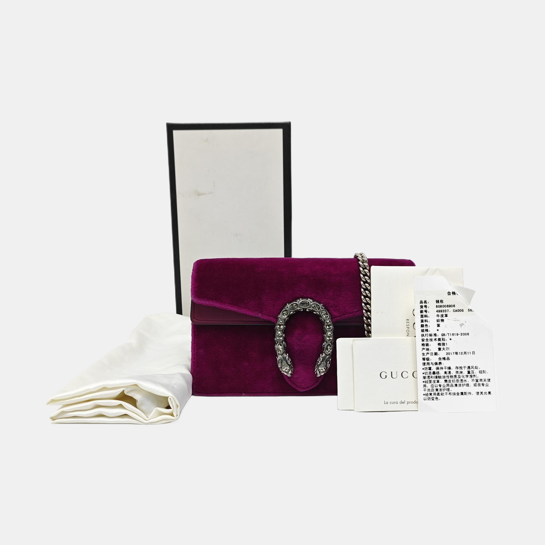 Dionysus Super Mini Velvet Red
