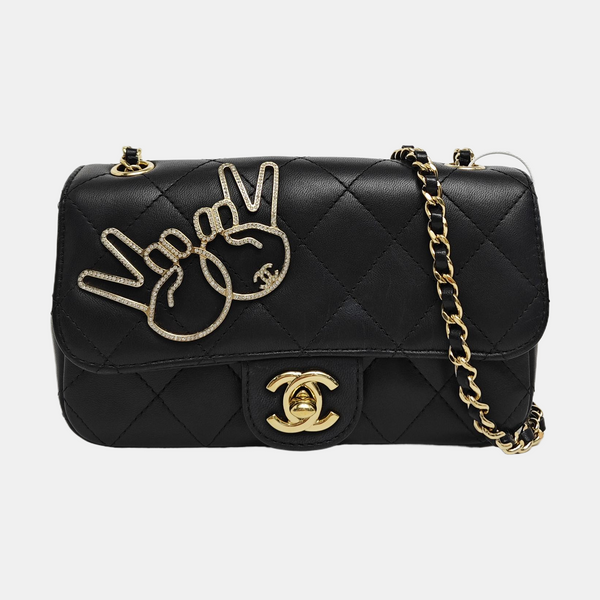 Quilted Lambskin Black