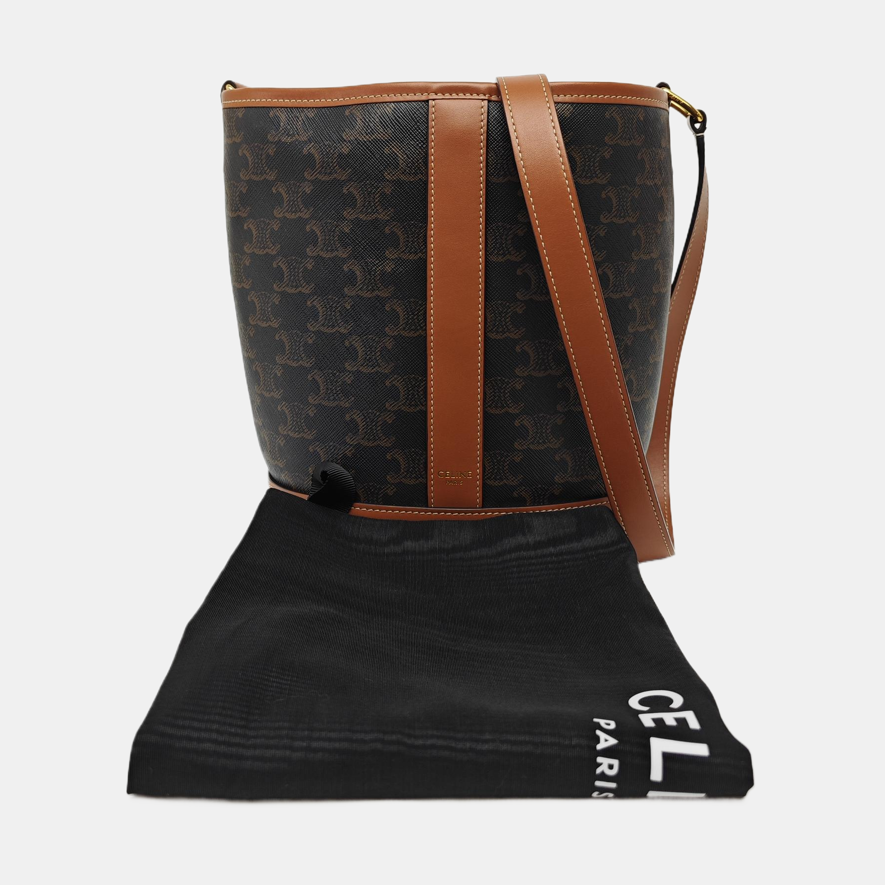 TRIOMPHE CANVAS Small Coated Canvas Brown